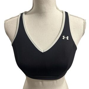 {Under Armour} Women's Black and White Sports Bra